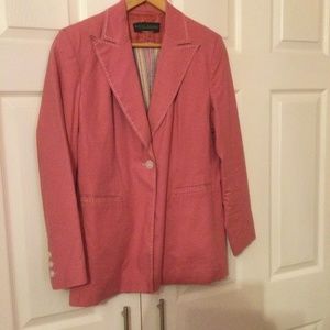 Harve Benard Pale Pink 100% Cotton Blazer